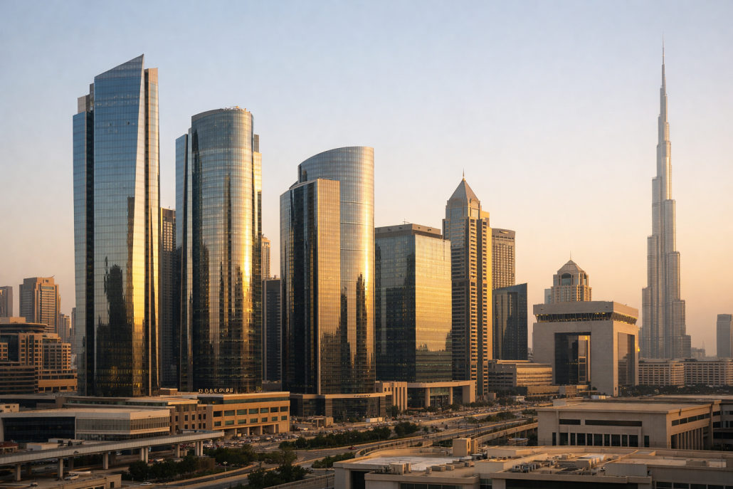 Dubai financial district skyline representing Islamic banking sector reporting – Dubai Islamic Bank Q2 2026 results