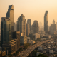 A view of a financial district skyline in Bangkok representing Thailand's sovereign borrowing programme