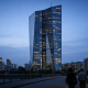 ECB policymakers signal September rate hike to 2.50% 1 The European Central Bank headquarters tower in Frankfurt at dusk, symbolising a pending interest rate decision