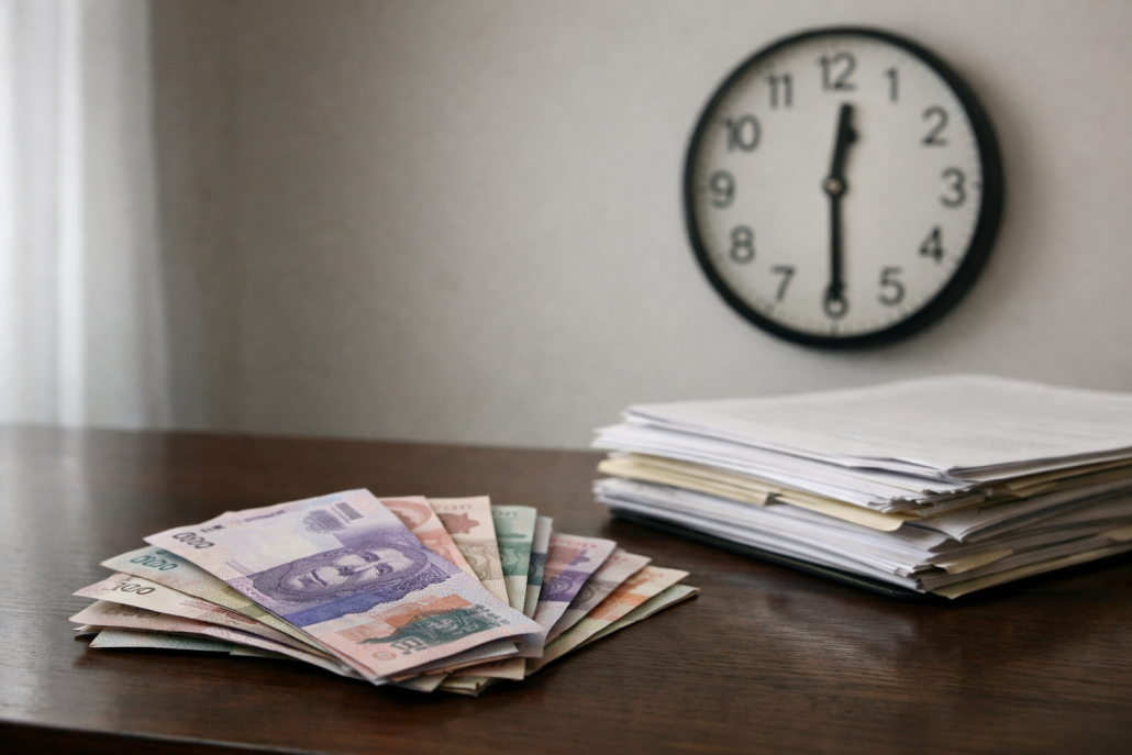 Colombian peso banknotes and a central bank facade representing BanRep's monetary policy decision – Colombia BanRep rate decision