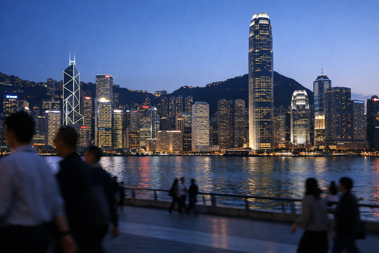 Hong Kong financial district skyline representing new intellectual property backed SME lending