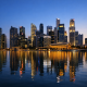 MAS Financial Stability Review 2026 flags AI-cyber as top risk 1 Singapore financial district skyline representing MAS oversight of banks and cyber risk