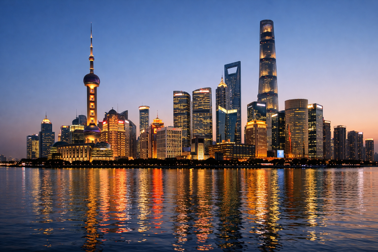 The Shanghai financial district skyline representing Bank of Shanghai ahead of its Q3 2026 earnings release