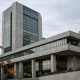 The Deutsche Bundesbank headquarters building in Frankfurt am Main under natural daylight