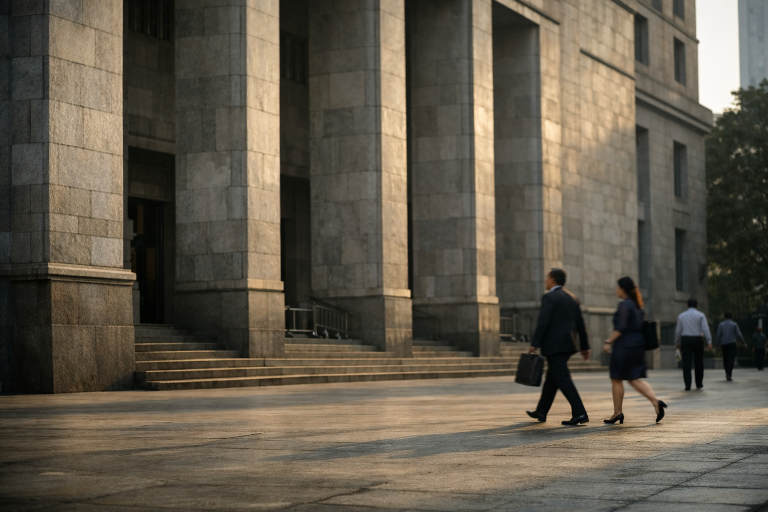 Reserve Bank of India headquarters facade in Mumbai representing the October 2026 MPC meeting