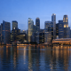 A Singapore financial district skyline representing a major bank's artificial intelligence programme